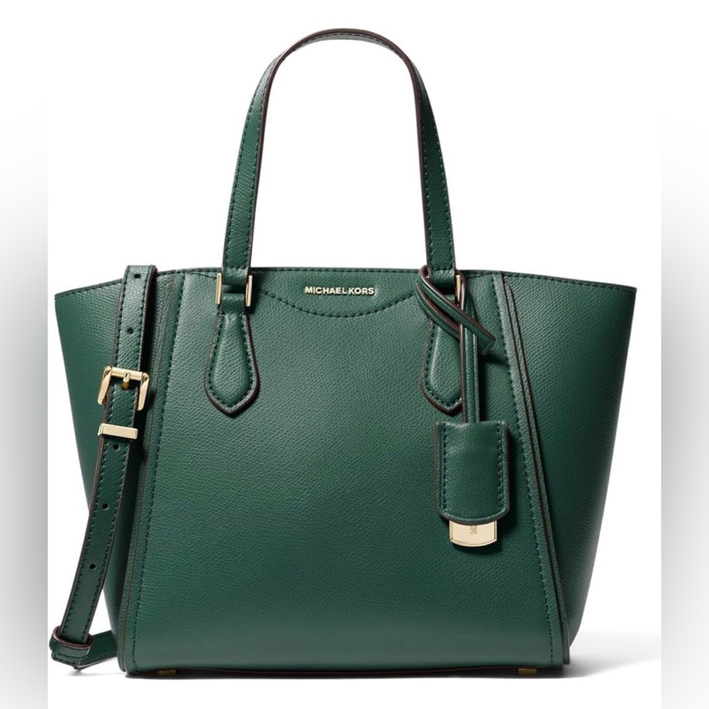 Michael Kors Taryn Small Convertible Top Zip Tote Crossbody - Bosco